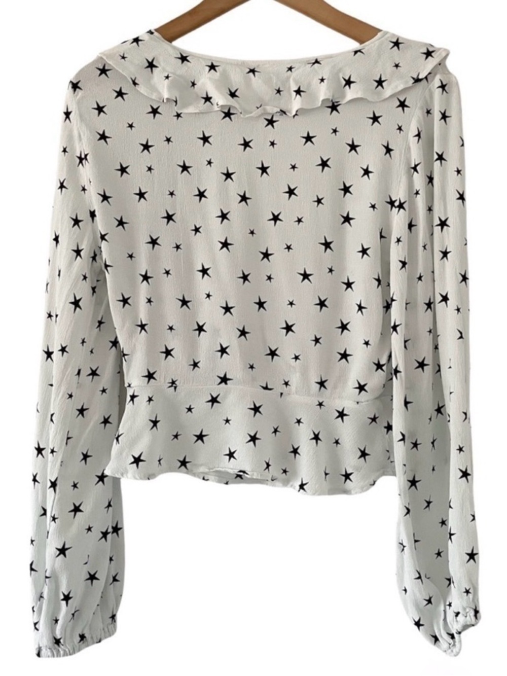 Free People Star Printed Wrap Top - Picture 4 of 8